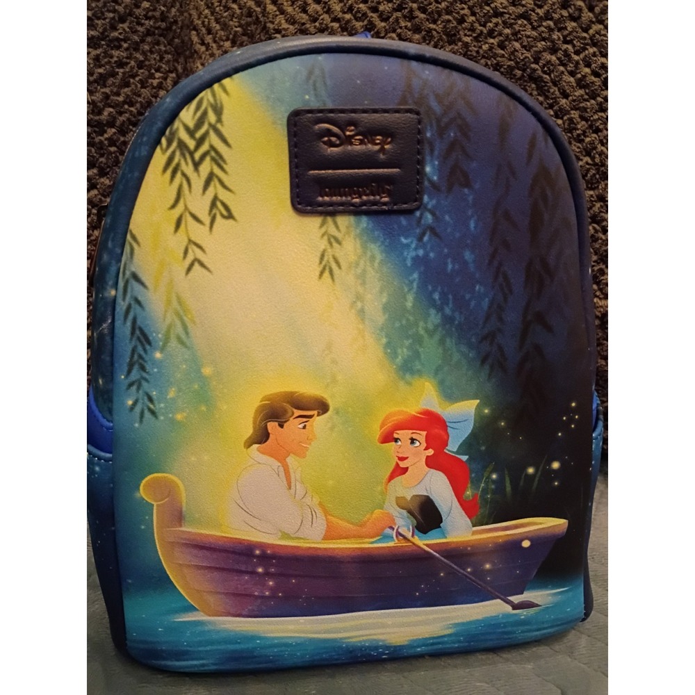 Loungefly Disney Little Mermaid Mini Backpack Ariel Eric Boat Scene  Hot Topic